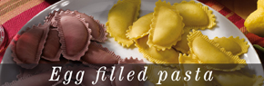 Egg filled pasta